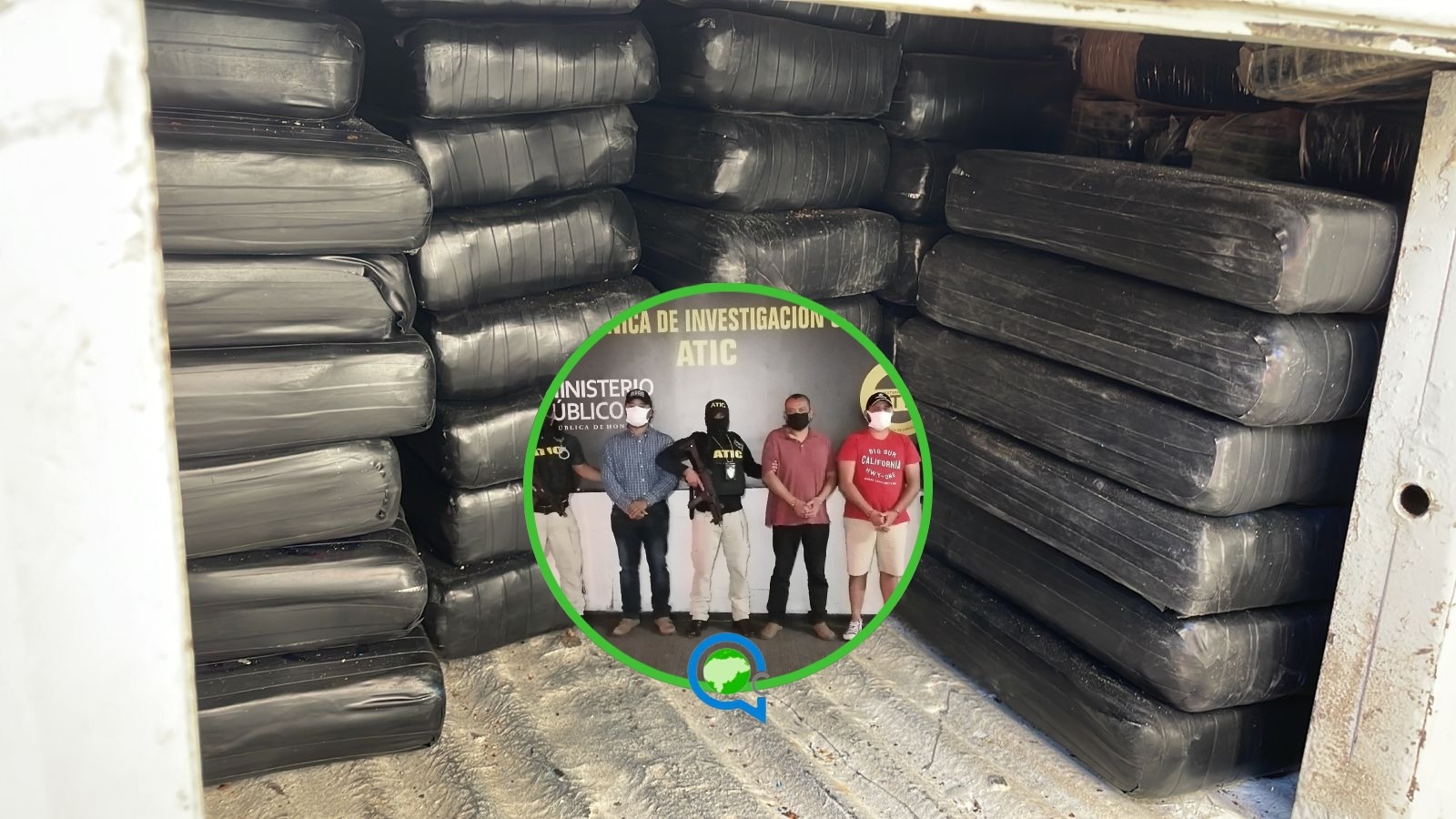 Condenan a dos hombres por el tráfico de 222 kilos de cocaína