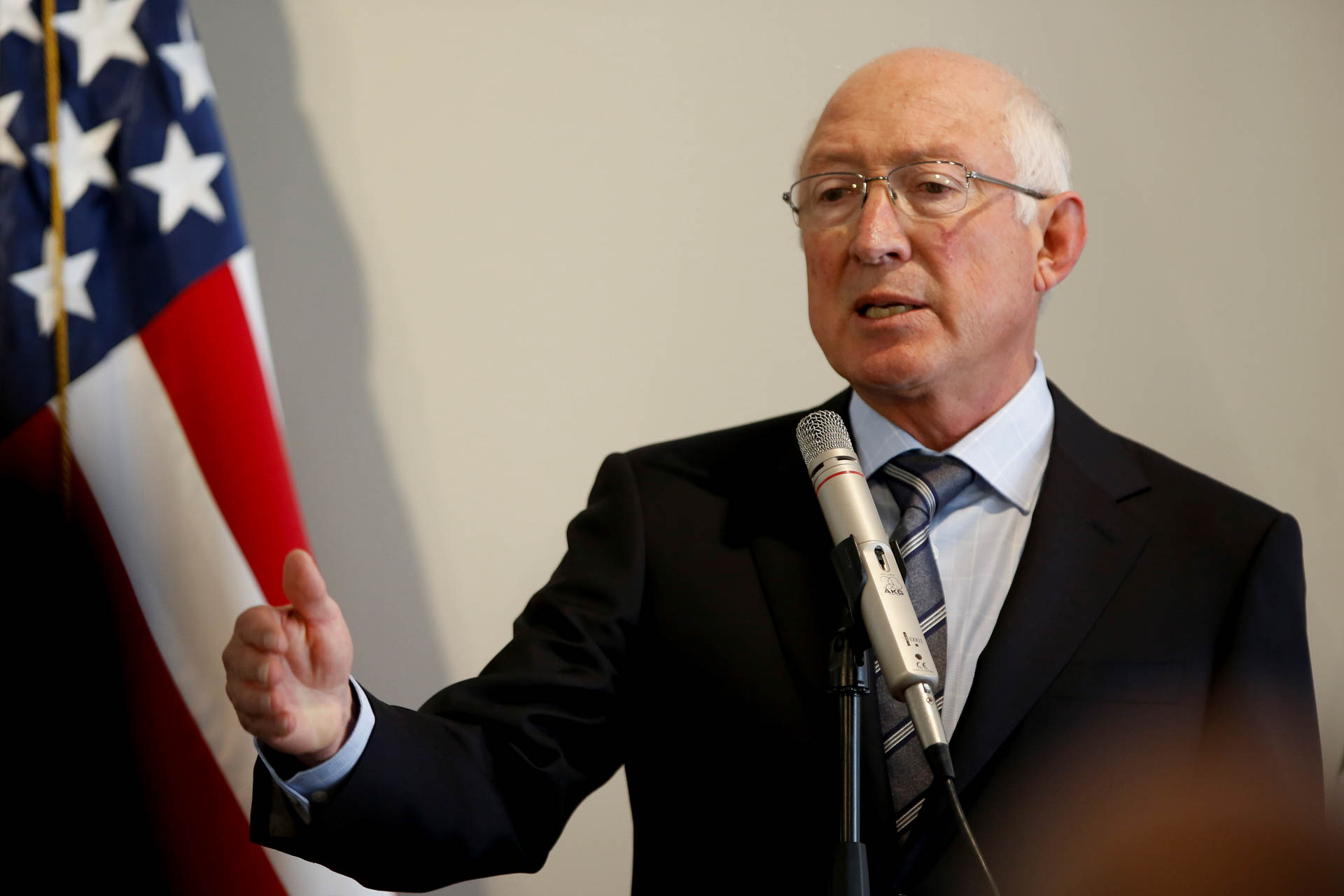 U.S. Ambassador to Mexico Ken Salazar holds news conference in Mexico City